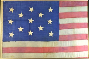 13 Star Flag Civil War Era Rare Hand Sewn SKU 11305 / SOLD - Historical ...