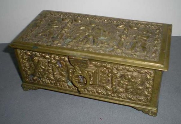 Antique Bronze Box - Historical Americana