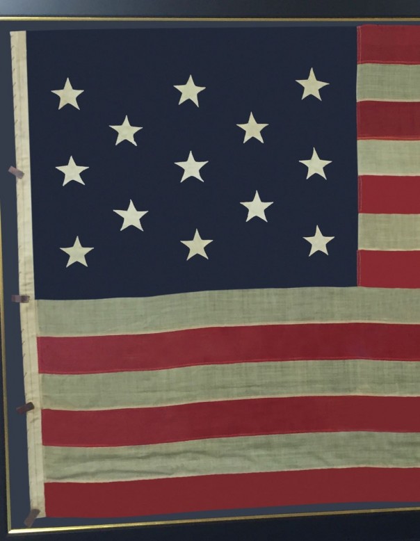 Authentic Antique 13 Star Flag